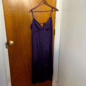 Wild Fable Royal Purple Satin Maxi Dress XXL NWT